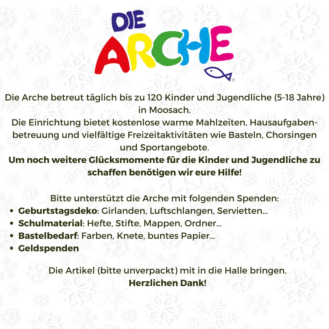 Arche-Unterstützung durch Weihnachtsaktion des TSV Allach