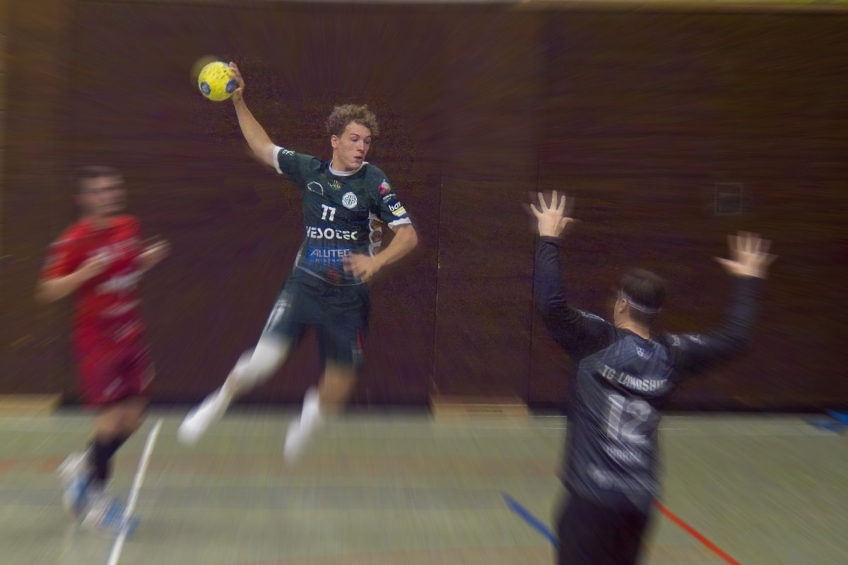Tom Koschek, Spieler der Herren 1 des TSV München-Allach Handball