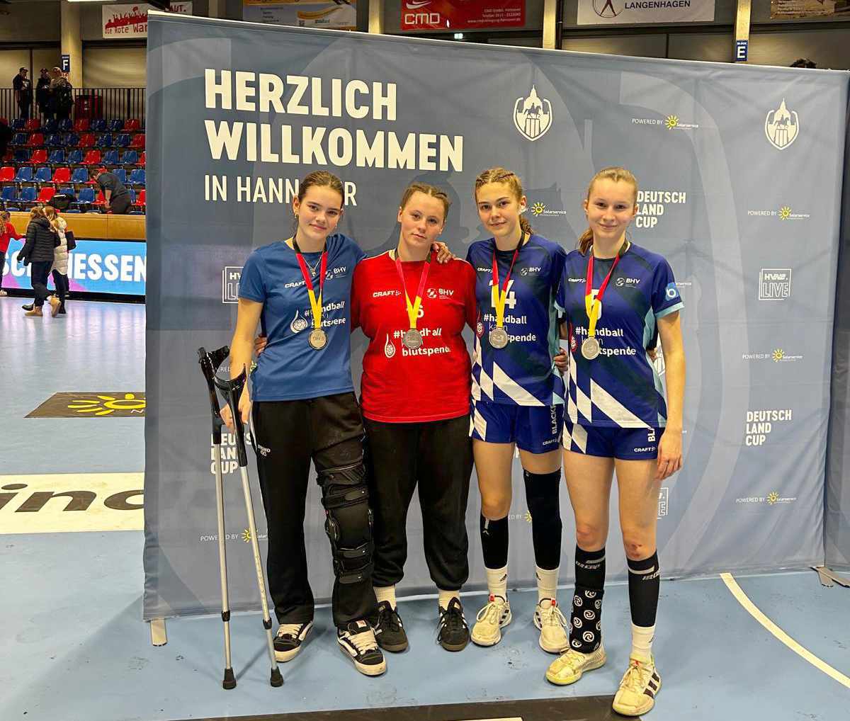 Drei Allacherinnen beim Deutschland-Cup