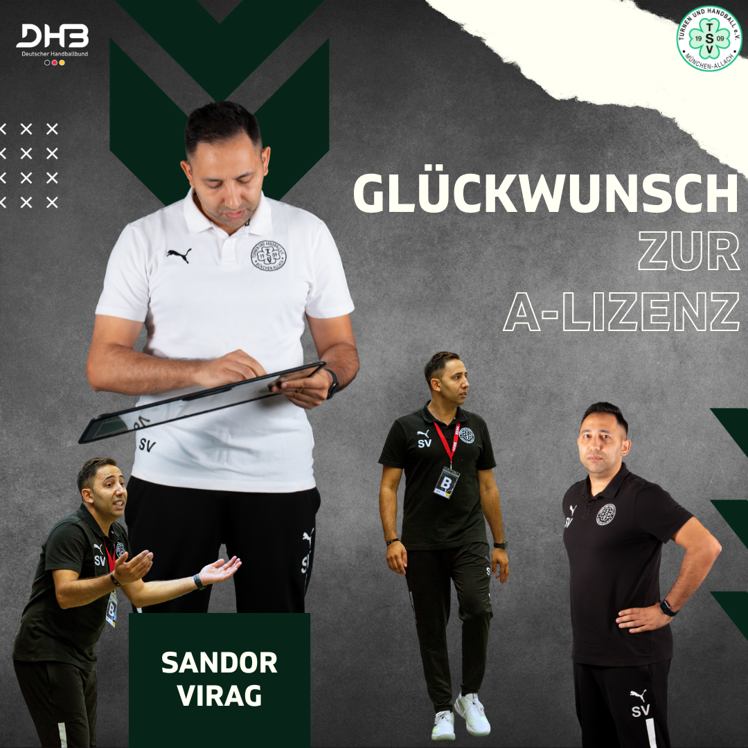 Trainer-A-Lizenz für Sandor Virag, Trainer TSV Allach